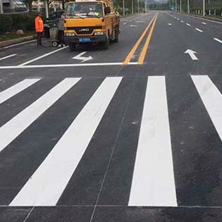 哈爾濱廠區路面劃線 道路施工